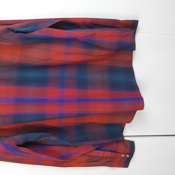 Levi's Plaid Vibrant Color Pearl Snap Pocket Buttondown Western Shirt Sz.XXL - Picture 8 of 10